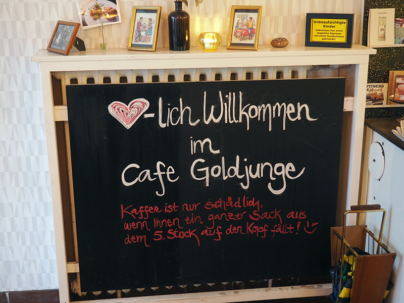 bienvenue au Café Goldjunge