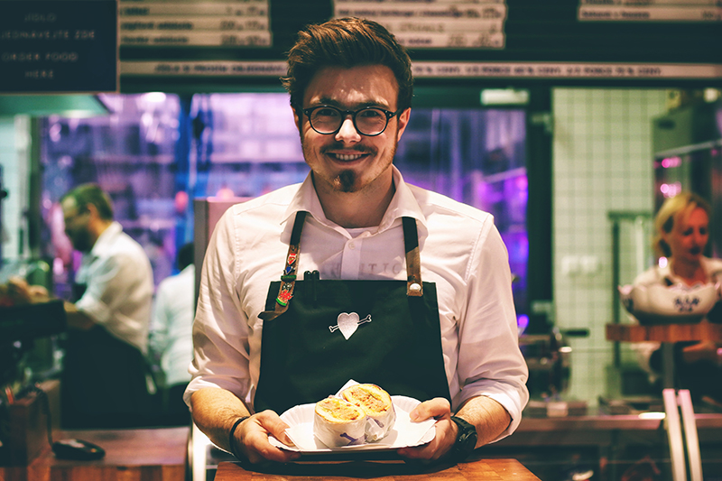 friendly waiter